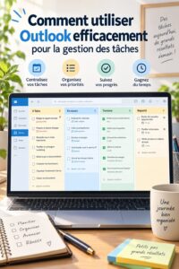 Capture d'écran d'Outlook montrant des tâches organisées.