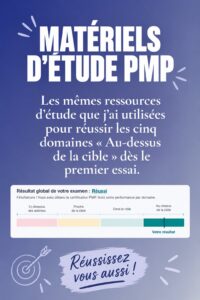 Femme étudie avec des livres et ressources pour la certification PMP