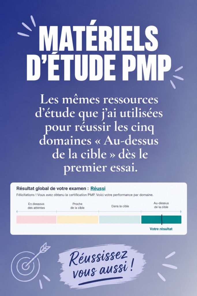 Femme étudie avec des livres et ressources pour la certification PMP