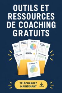 Femme coach utilisant des outils gratuits de coaching pendant une séance