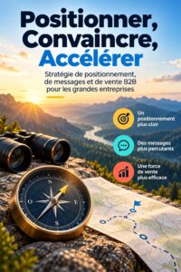 Femme d'affaires travaillant sur une stratégie de positionnement B2B