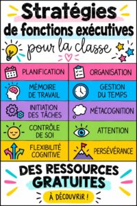 Un enseignant interagissant avec des élèves dans une classe enthousiaste sur les fonctions exécutives.