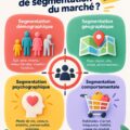 Infographie sur les 4 types de segmentation de marché pour les entreprises.