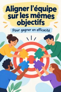 Une équipe réunie autour d'une table, échangeant des idées pour s'aligner sur des objectifs communs.