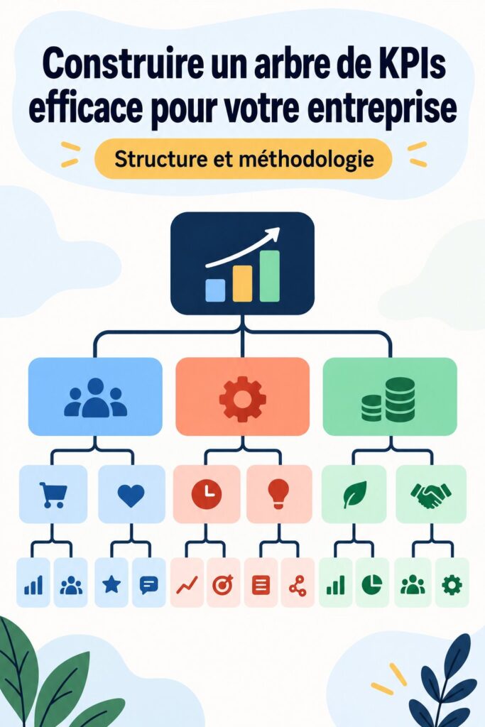 Un diagramme illustrant un arbre de KPIs efficace dans un cadre d'entreprise