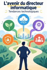 Une femme CIO réfléchissant à son rôle dans un environnement technologique en évolution