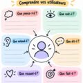 Canevas d'empathie illustré pour les stratégies d'entreprise