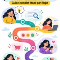 Une designux illustrant les étapes de création d'une carte parcours utilisateur efficace.
