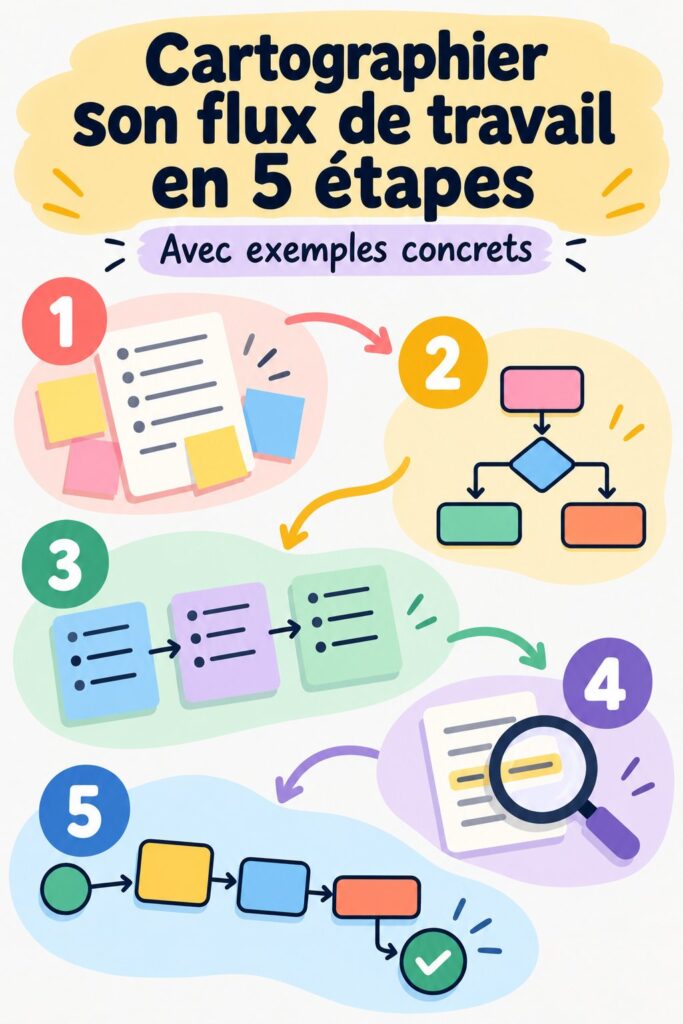 Femme travaillant sur un tableau de workflow dans un bureau moderne