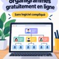 Capture d'écran d'un outil en ligne pour créer des organigrammes