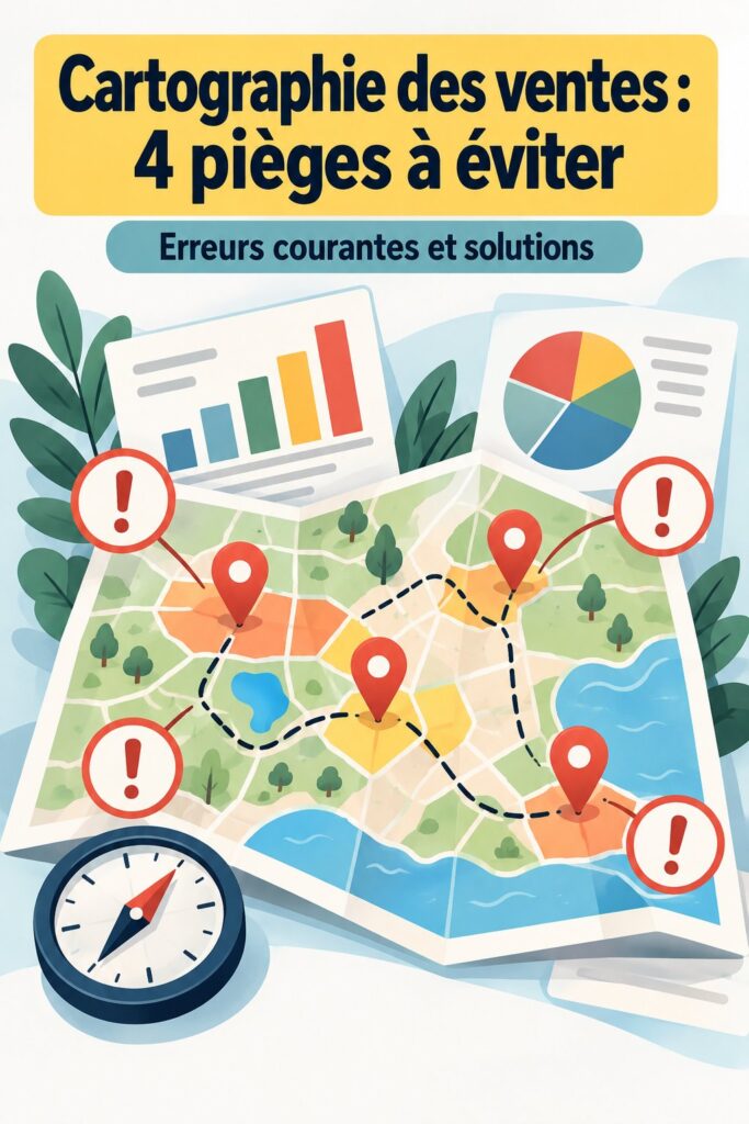 Image représentant une professionnelle en train de cartographier un processus de vente.