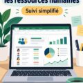Modèle Excel pour gestion des ressources humaines avec des graphiques et tableaux