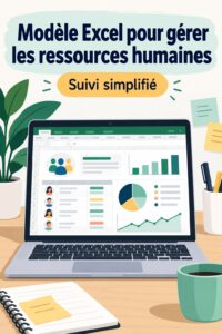 Modèle Excel pour gestion des ressources humaines avec des graphiques et tableaux