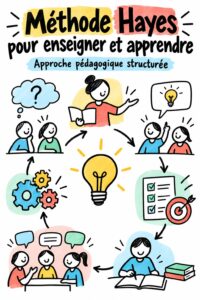 Une femme dans un bureau souriant, entourée de livres sur l'apprentissage au travail.