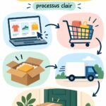 Femme gérant un processus de commande efficace dans son entreprise