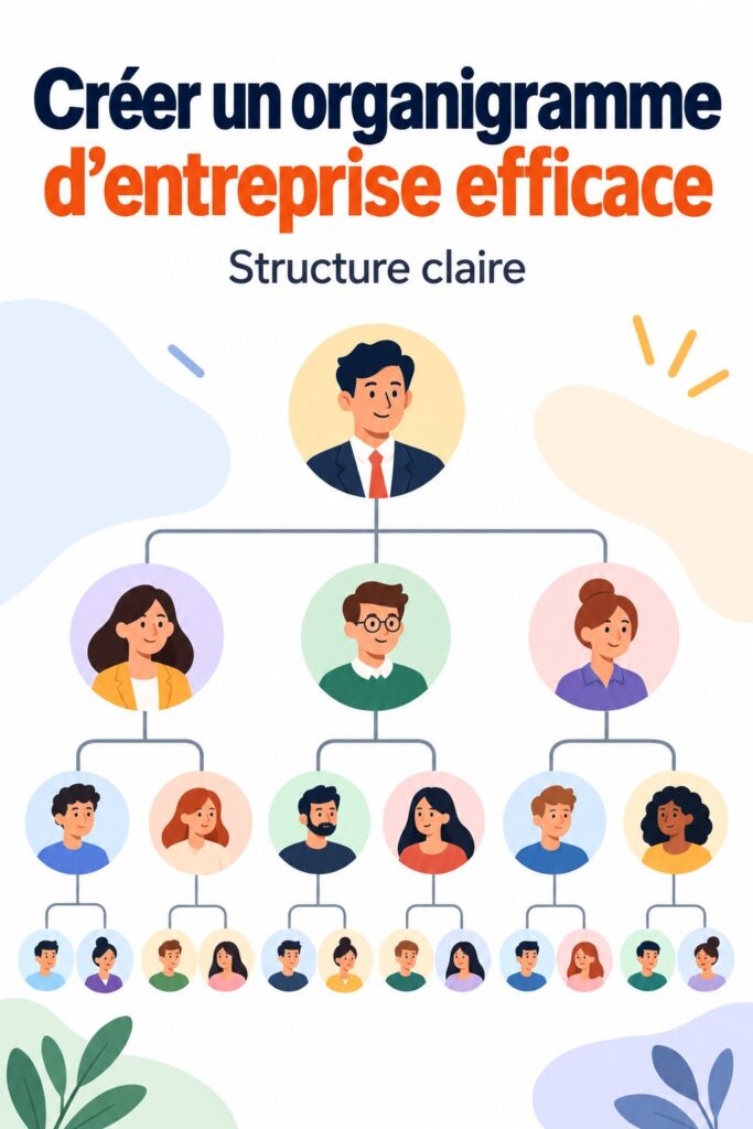 Exemple d'un organigramme d'entreprise bien structuré.