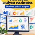 Un exemple de tableau de bord Power BI avec des graphiques colorés et des indicateurs de performance clés.