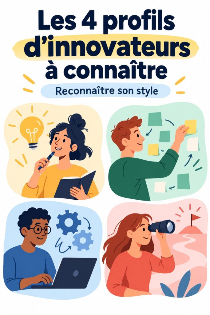 4 types d'innovateurs illustrés pour la gestion d'entreprise